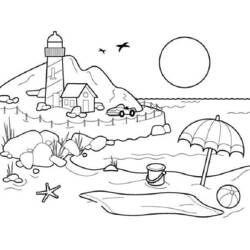 Disegno da colorare: Estate (Natura e Stagioni) #165302 - Pagine da Colorare Stampabili Gratuite