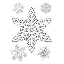 Disegni da colorare: Fiocco di Neve - Pagine da Colorare Stampabili Gratuite