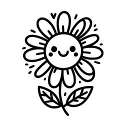 Disegni da colorare: Fiore - Pagine da Colorare Stampabili Gratuite