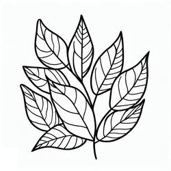 Disegni da colorare: Foglia - Pagine da Colorare Stampabili Gratuite