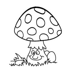 Disegni da colorare: Fungo - Pagine da Colorare Stampabili Gratuite