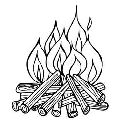 Disegni da colorare: Fuoco - Pagine da Colorare Stampabili Gratuite