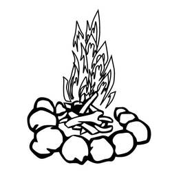 Disegno da colorare: Fuoco (Natura e Stagioni) #188314 - Pagine da Colorare Stampabili Gratuite