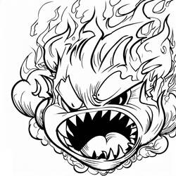 Disegno da colorare: Fuoco (Natura e Stagioni) #188316 - Pagine da Colorare Stampabili Gratuite
