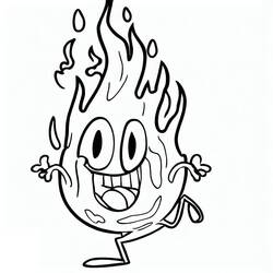 Disegno da colorare: Fuoco (Natura e Stagioni) #188319 - Pagine da Colorare Stampabili Gratuite