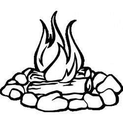 Disegno da colorare: Fuoco (Natura e Stagioni) #188331 - Pagine da Colorare Stampabili Gratuite