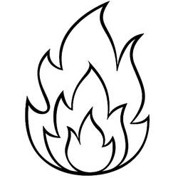 Disegno da colorare: Fuoco (Natura e Stagioni) #188336 - Pagine da Colorare Stampabili Gratuite