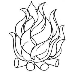Disegno da colorare: Fuoco (Natura e Stagioni) #188337 - Pagine da Colorare Stampabili Gratuite