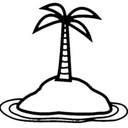 Disegni da colorare: Isola - Pagine da Colorare Stampabili Gratuite