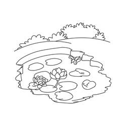 Disegni da colorare: Lago - Pagine da Colorare Stampabili Gratuite