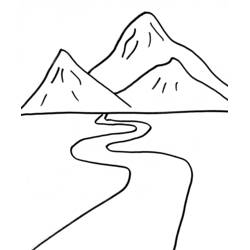 Disegni da colorare: Montagna - Pagine da Colorare Stampabili Gratuite