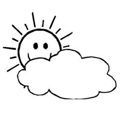 Disegno da colorare: Sole e Nuvola (Natura e Stagioni) #156167 - Pagine da Colorare Stampabili Gratuite