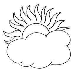 Disegno da colorare: Sole e Nuvola (Natura e Stagioni) #156169 - Pagine da Colorare Stampabili Gratuite