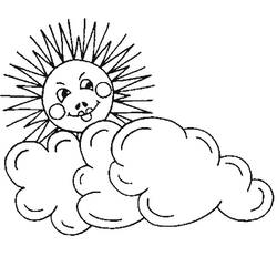 Disegno da colorare: Sole e Nuvola (Natura e Stagioni) #156170 - Pagine da Colorare Stampabili Gratuite
