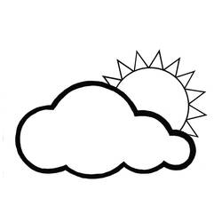 Disegno da colorare: Sole e Nuvola (Natura e Stagioni) #156174 - Pagine da Colorare Stampabili Gratuite