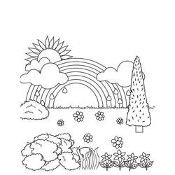 Disegno da colorare: Sole e Nuvola (Natura e Stagioni) #156223 - Pagine da Colorare Stampabili Gratuite
