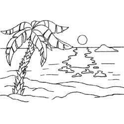 Disegni da colorare: Spiaggia - Pagine da Colorare Stampabili Gratuite