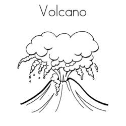 Disegno da colorare: Vulcano (Natura e Stagioni) #166568 - Pagine da Colorare Stampabili Gratuite