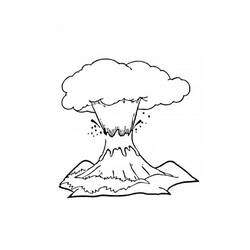 Disegno da colorare: Vulcano (Natura e Stagioni) #166569 - Pagine da Colorare Stampabili Gratuite