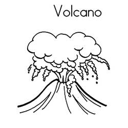 Disegno da colorare: Vulcano (Natura e Stagioni) #166572 - Pagine da Colorare Stampabili Gratuite