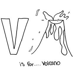Disegno da colorare: Vulcano (Natura e Stagioni) #166590 - Pagine da Colorare Stampabili Gratuite