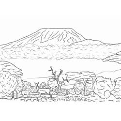 Disegno da colorare: Vulcano (Natura e Stagioni) #166623 - Pagine da Colorare Stampabili Gratuite