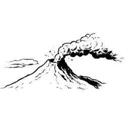 Disegno da colorare: Vulcano (Natura e Stagioni) #166655 - Pagine da Colorare Stampabili Gratuite