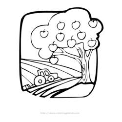 Disegno da colorare: albero di mele (Natura) #163750 - Pagine da Colorare Stampabili Gratuite