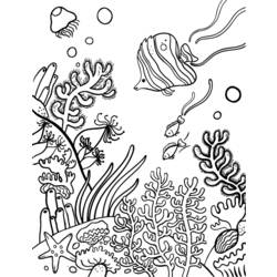 Disegno da colorare: Corallo (Natura) #162940 - Pagine da Colorare Stampabili Gratuite