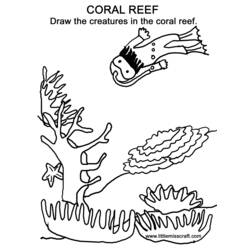 Disegno da colorare: Corallo (Natura) #163009 - Pagine da Colorare Stampabili Gratuite