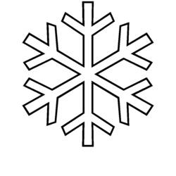 Disegno da colorare: Fiocco di neve (Natura) #160452 - Pagine da Colorare Stampabili Gratuite