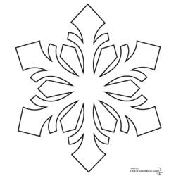 Disegne da colorare: Fiocco di neve - Pagine da Colorare Stampabili Gratuite