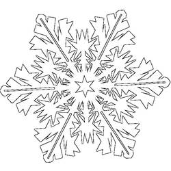 Disegno da colorare: Fiocco di neve (Natura) #160458 - Pagine da Colorare Stampabili Gratuite