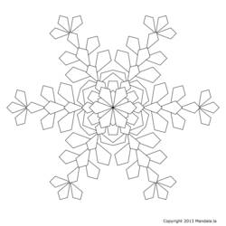 Disegno da colorare: Fiocco di neve (Natura) #160468 - Pagine da Colorare Stampabili Gratuite