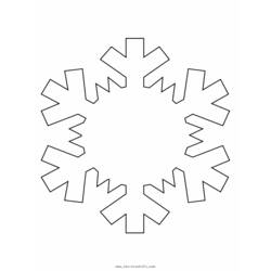 Disegno da colorare: Fiocco di neve (Natura) #160483 - Pagine da Colorare Stampabili Gratuite