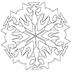 Disegno da colorare: Fiocco di neve (Natura) #160510 - Pagine da Colorare Stampabili Gratuite