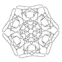 Disegno da colorare: Fiocco di neve (Natura) #160521 - Pagine da Colorare Stampabili Gratuite