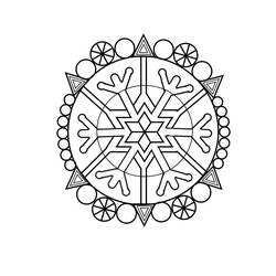 Disegno da colorare: Fiocco di neve (Natura) #160545 - Pagine da Colorare Stampabili Gratuite
