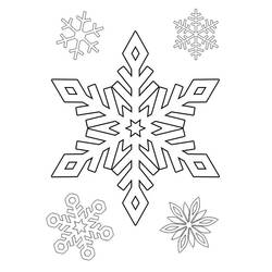 Disegno da colorare: Fiocco di neve (Natura) #160572 - Pagine da Colorare Stampabili Gratuite