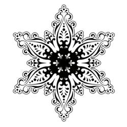 Disegno da colorare: Fiocco di neve (Natura) #160611 - Pagine da Colorare Stampabili Gratuite