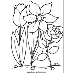 Disegno da colorare: fiori (Natura) #154975 - Pagine da Colorare Stampabili Gratuite