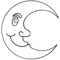 Disegno da colorare: Luna crescente (Natura) #162645 - Pagine da Colorare Stampabili Gratuite