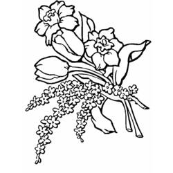 Disegno da colorare: Mazzo di fiori (Natura) #160790 - Pagine da Colorare Stampabili Gratuite