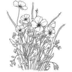 Disegno da colorare: Mazzo di fiori (Natura) #160808 - Pagine da Colorare Stampabili Gratuite