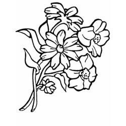 Disegno da colorare: Mazzo di fiori (Natura) #160826 - Pagine da Colorare Stampabili Gratuite