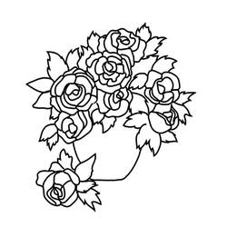 Disegno da colorare: Mazzo di fiori (Natura) #160859 - Pagine da Colorare Stampabili Gratuite