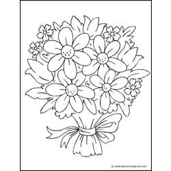 Disegno da colorare: Mazzo di fiori (Natura) #160869 - Pagine da Colorare Stampabili Gratuite