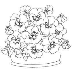 Disegno da colorare: Mazzo di fiori (Natura) #160924 - Pagine da Colorare Stampabili Gratuite