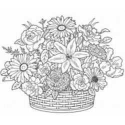Disegno da colorare: Mazzo di fiori (Natura) #160945 - Pagine da Colorare Stampabili Gratuite