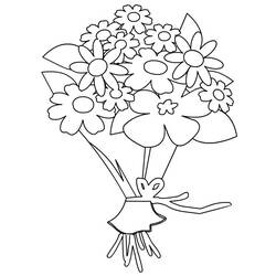 Disegno da colorare: Mazzo di fiori (Natura) #160980 - Pagine da Colorare Stampabili Gratuite